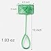 SLSON 5 Pack Aquarium Fish Net,4 inches Quick Catch Fine Mesh Nylon Nets with 10 inches Handle for Fish Tanks and Bowls,Greenthumb 2