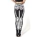 Dawdyfu Skeleton X-ray Bone Leg Leggings Stretchy Tights