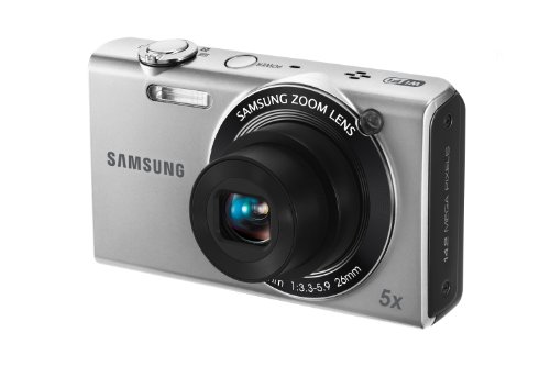 Samsung EC-SH100 Wi-Fi Digital Camera with 14 MP, 5x Optical Zoom and Touchscreen (Silver)