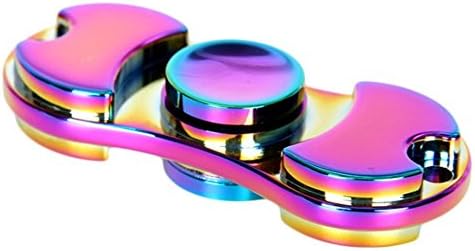 Colorful Hand Spiner EDC Fidget Spinner Stainless Steel Finger Spinner Focus Toy for Relieving ADHD, Anxiety, Boredom EDC Tri-Spinner Fidget Toy Smooth Surface Finish Ultra Durable Adults/Kids