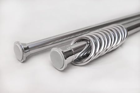 Tropik Home New Telescopic Extendable Shower Curtain Rod Rail