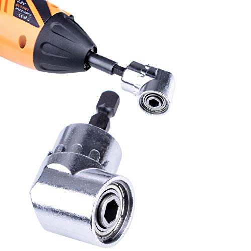 image for BONROB 2PCS Right Angle Drills, 105 Degrees Angle Extension Power Scre