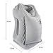 FAMY Travel Pillow,Fast Inflatable Pillow, Ergonomic Portable Travel Pillow, Fit Travel Pillow, Plane Pillow, Train, Bus, Office, Travel Pillow, Full Support, Soft PVC Flocking（Grey）