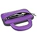 Evecase LeapFrog LeapPad Glo / LeapPad 3 Kids Learning Tablet Ultra Portable Travel Carrying Neoprene Sleeve Case Bag with Handle & Accessory Pocket - Purple