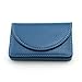 Partstock(TM) Smooth PU Leather Business Name Card Wallet / Holder 25 Cards 3.9L x 2.8W inches with Magnetic Shut For ladys.(Blue)
