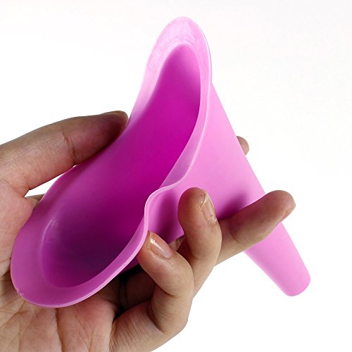 Moonight Female Urination Device (Universal Portable Urinal)- Women Lightweight Silicone Urinal great for outdoor camping travel (Purple, 2pcs)