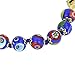 Glass Of Venice Murano Glass Bracelet Italian Millefiori Blue Mosaic Beads Handmade Blown Glass - Murano Glass Bracelets for Women