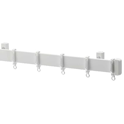 Caroline Curtain Track Rail Lightweight Plastic White 1 80m