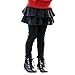 CM-Kid Little Girls Solid Stretch Skinny Pants Toddler Ruffle Leggings Skirt