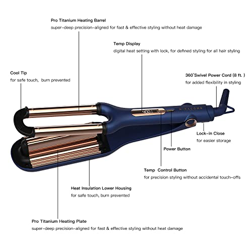 Ion Titanium Deep Waver Smart Crimping Iron Hair Crimper