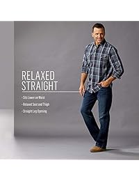 Wrangler Authentics - Pantalones vaqueros para hombre, corte relajado, pierna recta