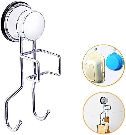 Bathtub Hooks Strong Suction Cup Towel Hooks Holders Stainless Anti Rust Washbasin Hooks Holder Multifunctional Clasp Heavy Hanger for Bathroom Kitchen