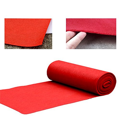 sexyrobot Fabric Oscar Party Movie Night Hollywood Red Carpet Style Wedding Aisle Runner, For Step and Repeat display, Ceremony Parties and Events Indoor or Outdoor Decoration 40”x70‘ - Thumbnail 2