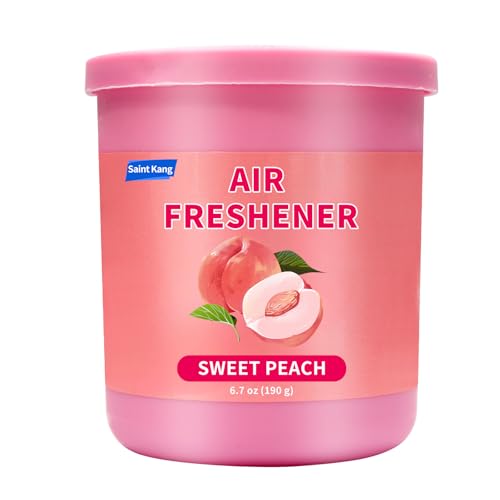 Saint Kang Car Air Freshener Bathroom Closet Odor Absorber Eliminator Gel(Peach)