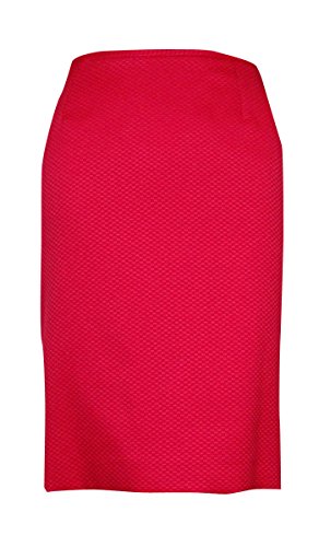 Tahari ASL Womens Petites Renee Textured Short Sleeves Skirt Suit Pink 12P - Thumbnail 2