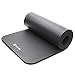 Incline Fit High Density Extra Thick & Long Comfort Foam Exercise Yoga Mat for Pilates, Fitness & Workout with Carrying Strap, 72″ x 24″ x 4/5″, Elephant Graythumb 2