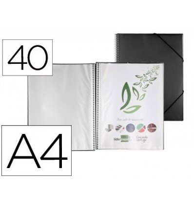 Liderpapel Folder 40 Covers A4 Black
