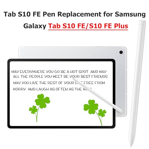 Caneta para Galaxy Tab S10 FE S para Samsung Galaxy Tab S10 FE/S10 FE+/S10 Lite Stylus de substituição para Galaxy Tab S10 FE Plus/S10 FE/S10 Lite todas as versões S Pen com pontas (bege)