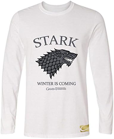 Stark Winter is Coming Game of Thrones Funny Men's Long Sleeve Tee