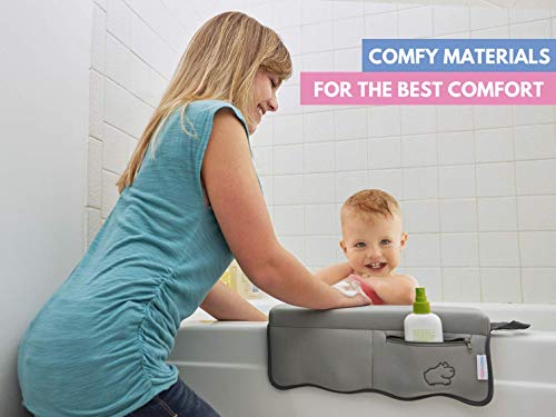 Limitless Kids Co. l Premium Bath Kneeler with Elbow Rest Pad Set l 1.5 Inch Thick l Extra Strength Suction Cups l Ultra Bath Comfort & Safety l Solution to Elbow & Knee Pain l Large l