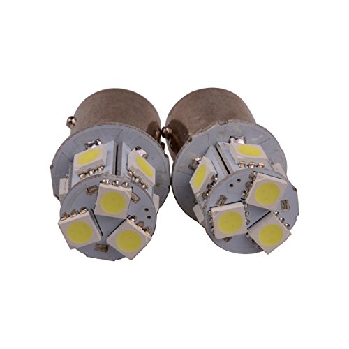 ABy 10PCS White 1156 5050 8SMD LED Replacement Bulb For Turn Signal Light,Reverse Light, Brake Light, Running Light, Tail Light, Corner Light,Parking Light, Side Marker Lights
