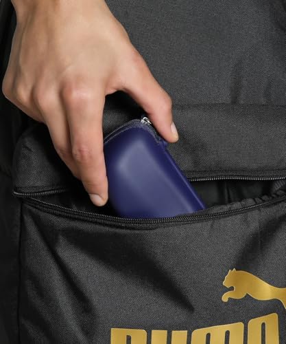 PUMA PHASE Backpack, Sacs à dos classiques Unisexe, PUMA Black-Gold-No.1 Logo, OSFA - 091164