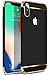 VANMASS iPhone X Case, 3-in-1 Durable Phone Case Thick Hard Plastic iPhone 10 Case with Anti-Scratch, Anti-Fingerprint and Detachable Frame for Apple iPhone X-Black