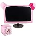 Monfurise 15"-22" Lovely Cute Waterproof Dustproof Computer Laptop TV LCD Screen Monitor Decoration Dust Cover Protector, Pink