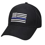 Jinshida Embroidered Thin Blue Line Flag Adjustable Operator Cap