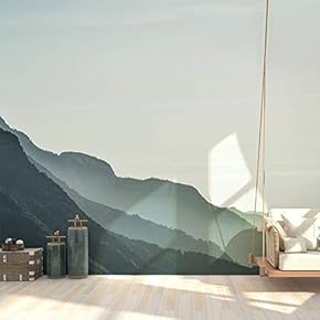 Wall Mural Magnificent Mountain View Removable Wallpaper Wall Sticker for Bedroom Living Room - 66x96 inches