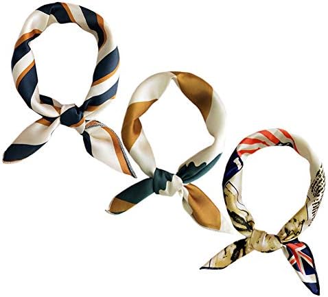27.5" Square Silk Feeling Neckerchief Silk Bandana Handbag Head Neck Scarf Gift For Women/Men