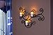 Candle Impressions Modern Bronze Scroll Candle Holder with 3 Real Wax Flameless Candles