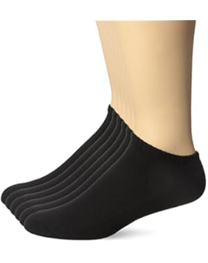 Calvin Klein Men's Qtr Socks, Shoe Size 7-12, Black, (Pack of 6)