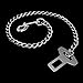 Metal Pet Car Safety Seat Belt Durable Stainless Steel Dog Chain Leash Silver Vehicle Seat Belt for Dogs Cats