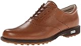 ECCO Men's Tour Hybrid Plain Toe Golf Shoe,Whisky/Orange,44 EU/10-10.5 M US