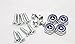 TSD 4 Pcs Separate Zinc alloy Car License Plate Frame Universal Bolt Screws Fasteners For Mercedes Benz Series