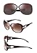 ATTCL Women Polarized UV400 Sunglasses Fashion Plaid Oversized Sunglasses 16214 Brown