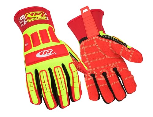 Ansell Ringers R299 Sicherheitsarbeitshandschuhe Mechanischer Schutz, Größe 10 (XL), Gelb (5 Paar)
