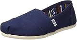 Toms Womens Classic Canvas Navy Canvas Ankle-High Canvas Flat Shoe - 6M