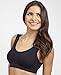 Genie Bra Womens Seamless Wireless Bra, As Seen On TV - 2 Pack (White and Black)- Medium
