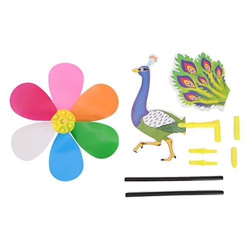 Lvyuanda 3D Animal Colorful Wheel Wind Spinner Windmill - Outdoor Lawn Garden Decor - Decor Your Yard Garden, Random Delivery - Thumbnail 3