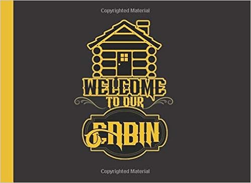 Welcome To Our Cabin Vacation Rental Guest Book Log Record Names