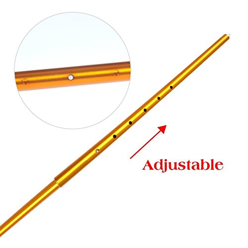HYOUT Adjustable Tarp Poles Aluminium Alloy - Thumbnail 5