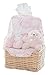 Big Oshi Baby Essentials Gift Basket 9-Piece Layette Set Infant up to 0-6 Months - Pink