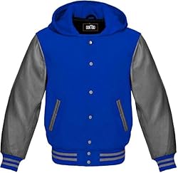GOKTOG Hooded Varsity Jacket Women, Baseball