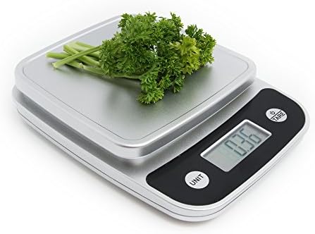 Luxury Scales Digital Multifunction Kitchen and Food Scale, Elegant Black And Grey Square Shape (Batteries Included)