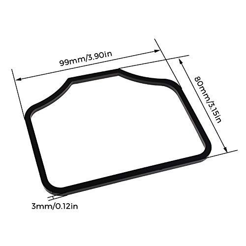Key Card Holder, Center Console Mats Cup Holder Liner for Tesla Model 3 2019 2018 2017, Red, 8 Pcs