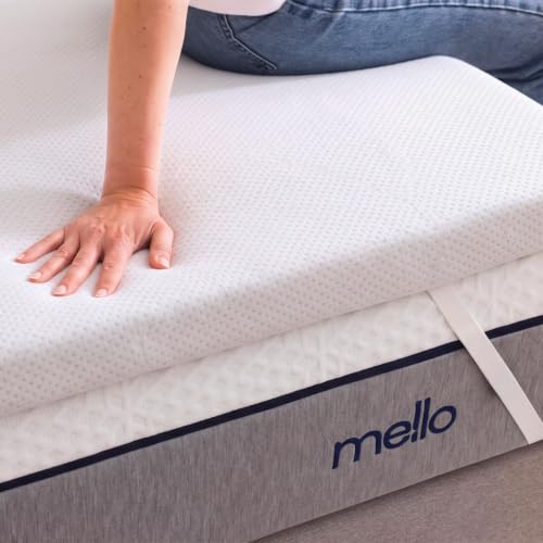 Mattress Topper 140 x 200 cm - Memory Foam ViscoSoft 5 cm, Soft Comfort, Relieves Pressure Points, Optimal Support, Removable and Hypoallergenic Bamboo Cover
