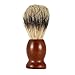 Anself Badger Hair Shaving Brush Wood Handle Men's Facial Blaireau Brush Brown