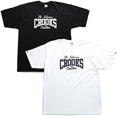 Amazon Co Jp C クルックスアンドキャッスルズ Crooks Castles Tシャツ 半袖 かっこいい 定番ロゴ ビッグシルエット アメカジ 正規品 02 白 3xl 4l Xxxl 服 ファッション小物